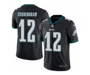 Youth Nike Philadelphia Eagles #12 Randall Cunningham Limited Black Rush NFL Jersey