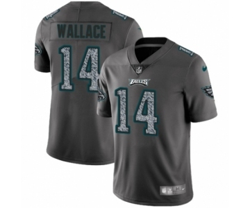 Youth Nike Philadelphia Eagles #14 Mike Wallace Gray Static Vapor Untouchable Limited NFL Jersey