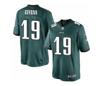 Youth Nike Philadelphia Eagles #19 Chris Givens Limited Midnight Green Team Color NFL Jersey