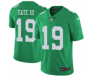 Youth Nike Philadelphia Eagles #19 Golden Tate III Limited Green Rush Vapor Untouchable NFL Jersey