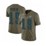 Youth Nike Philadelphia Eagles #19 Golden Tate III Limited Olive 2017 Salute to Service NFL Jersey