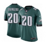 Youth Nike Philadelphia Eagles #20 Brian Dawkins Midnight Green Team Color NFL Jersey