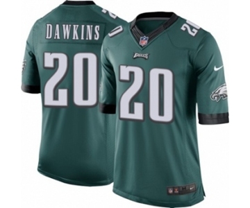 Youth Nike Philadelphia Eagles #20 Brian Dawkins Midnight Green Team Color NFL Jersey