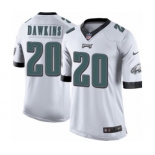 Youth Nike Philadelphia Eagles #20 Brian Dawkins White NFL Jersey