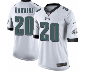 Youth Nike Philadelphia Eagles #20 Brian Dawkins White NFL Jersey