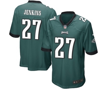 Youth Nike Philadelphia Eagles #27 Malcolm Jenkins Game Midnight Green Team Color NFL Jersey