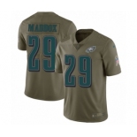 Youth Nike Philadelphia Eagles #29 Avonte Maddox Limited Olive 2017 Salute to Service NFL Jersey