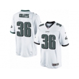 Youth Nike Philadelphia Eagles #36 Dwayne Gratz Limited White NFL Jersey