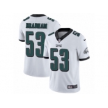 Youth Nike Philadelphia Eagles #53 Nigel Bradham Vapor Untouchable Limited White NFL Jersey