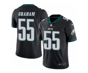 Youth Nike Philadelphia Eagles #55 Brandon Graham Limited Black Rush NFL Jersey