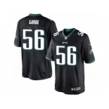 Youth Nike Philadelphia Eagles #56 Chris Long Limited Black Alternate NFL Jersey