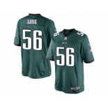 Youth Nike Philadelphia Eagles #56 Chris Long Limited Midnight Green Team Color NFL Jersey