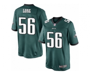 Youth Nike Philadelphia Eagles #56 Chris Long Limited Midnight Green Team Color NFL Jersey