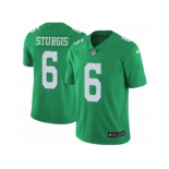 Youth Nike Philadelphia Eagles #6 Caleb Sturgis Limited Green Rush NFL Jersey