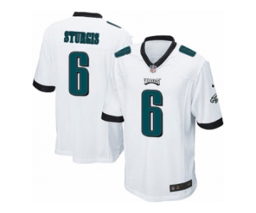 Youth Nike Philadelphia Eagles #6 Caleb Sturgis Limited White NFL Jersey