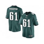 Youth Nike Philadelphia Eagles #61 Stefen Wisniewski Limited Midnight Green Team Color NFL Jersey