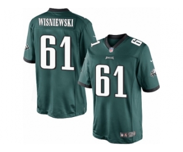 Youth Nike Philadelphia Eagles #61 Stefen Wisniewski Limited Midnight Green Team Color NFL Jersey