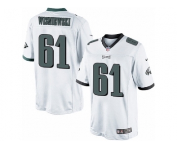 Youth Nike Philadelphia Eagles #61 Stefen Wisniewski Limited White NFL Jersey