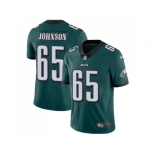 Youth Nike Philadelphia Eagles #65 Lane Johnson Midnight Green Team Color Stitched NFL Vapor Untouchable Limited Jersey