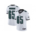 Youth Nike Philadelphia Eagles #65 Lane Johnson White Stitched NFL Vapor Untouchable Limited Jersey