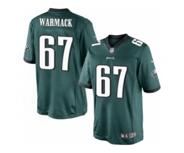 Youth Nike Philadelphia Eagles #67 Chance Warmack Limited Midnight Green Team Color NFL Jersey