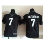 Youth Nike Philadelphia Eagles #7 Sam Bradford Black Jerseys