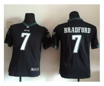 Youth Nike Philadelphia Eagles #7 Sam Bradford Black Jerseys