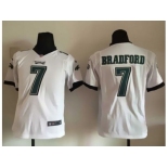 Youth Nike Philadelphia Eagles #7 Sam Bradford white Jerseys