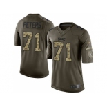 Youth Nike Philadelphia Eagles #71 Jason Peters Green Salute to Service Jerseys