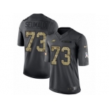 Youth Nike Philadelphia Eagles #73 Isaac Seumalo Limited Black 2016 Salute to Service NFL Jersey