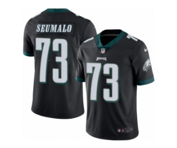 Youth Nike Philadelphia Eagles #73 Isaac Seumalo Limited Black Rush NFL Jersey