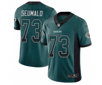 Youth Nike Philadelphia Eagles #73 Isaac Seumalo Limited Green Rush Drift Fashion NFL Jersey