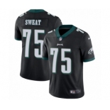 Youth Nike Philadelphia Eagles #75 Josh Sweat Black Alternate Vapor Untouchable Limited Player NFL Jersey