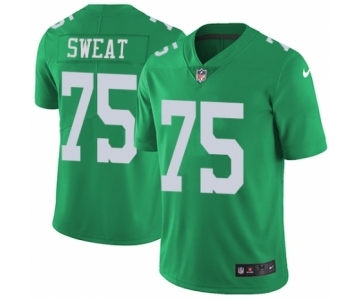 Youth Nike Philadelphia Eagles #75 Josh Sweat Limited Green Rush Vapor Untouchable NFL Jersey