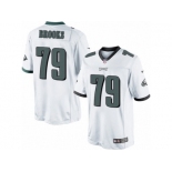 Youth Nike Philadelphia Eagles #79 Brandon Brooks Limited White NFL Jersey