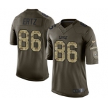 Youth Nike Philadelphia Eagles #86 Zach Ertz Limited Green Salute to Service NFL Jersey