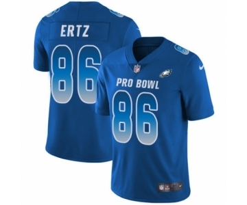 Youth Nike Philadelphia Eagles #86 Zach Ertz Limited Royal Blue NFC 2019 Pro Bowl NFL Jersey