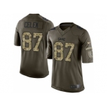 Youth Nike Philadelphia Eagles #87 Brent Celek Green Salute to Service Jerseys