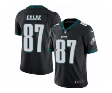 Youth Nike Philadelphia Eagles #87 Brent Celek Limited Black Rush NFL Jersey