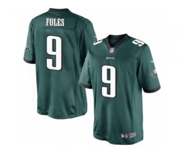 Youth Nike Philadelphia Eagles #9 Nick Foles Limited Midnight Green Team Color NFL Jersey