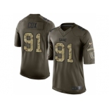 Youth Nike Philadelphia Eagles #91 Fletcher Cox Green Salute to Service Jerseys