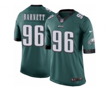 Youth Nike Philadelphia Eagles #96 Derek Barnett Limited Midnight Green Team Color NFL Jersey