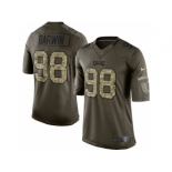 Youth Nike Philadelphia Eagles #98 Connor Barwin Green Salute to Service Jerseys