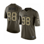 Youth Nike Philadelphia Eagles #98 Connor Barwin Limited Green Salute to Service NFL Jersey