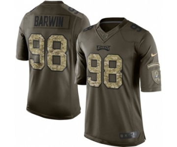 Youth Nike Philadelphia Eagles #98 Connor Barwin Limited Green Salute to Service NFL Jersey