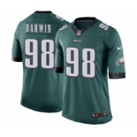 Youth Nike Philadelphia Eagles #98 Connor Barwin Midnight Green Team Color NFL Jersey