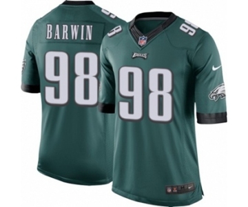 Youth Nike Philadelphia Eagles #98 Connor Barwin Midnight Green Team Color NFL Jersey