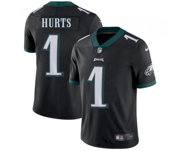 Youth Philadelphia Eagles #1 Jalen Hurts Black Vapor Untouchable Limited Stitched Jersey