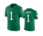 Youth Philadelphia Eagles #1 Jalen Hurts Green 2023 F.U.S.E. Stitched Football Jersey