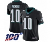 Youth Philadelphia Eagles #10 DeSean Jackson Black Alternate Vapor Untouchable Limited Player 100th Season Football Jersey